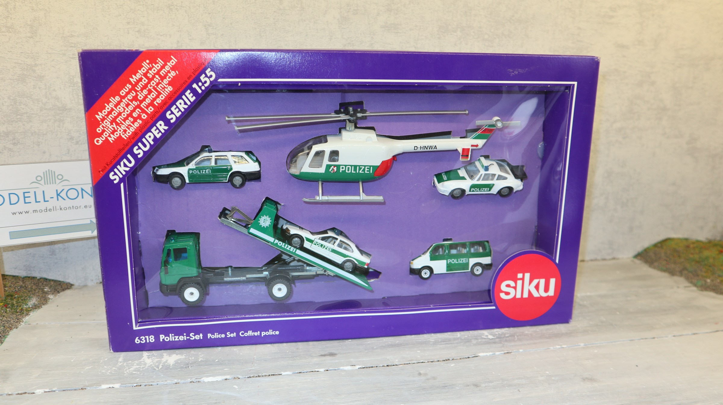 Siku 6318 in 1:55, Polizei-Set Version 1, NEU in OVP